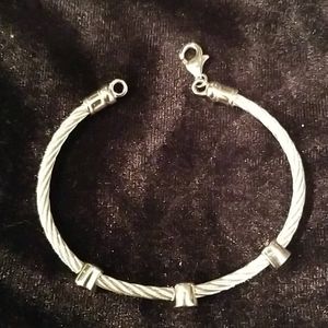 London Jewelers Cable Bracelet w/ real diamonds